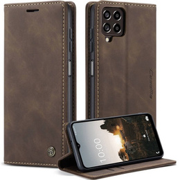 Husa CASEME pentru Samsung Galaxy M33 5G, Leather Wallet Case, maro