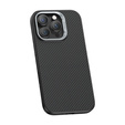BENKS Kevlar Armor PRO Carbon Fiber 600D D065 caz pentru MagSafe pentru iPhone 16 Pro