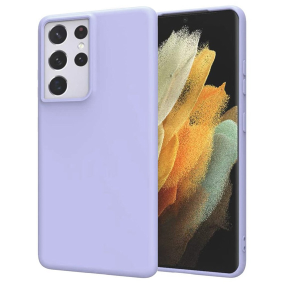 Husa pentru Samsung Galaxy S21 Ultra, Silicone Lite, lavanda