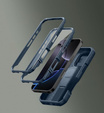 Husă blindată pentru iPhone 16 Pro, Dexnor CamProtect MagSafe, albastru (Două rame)