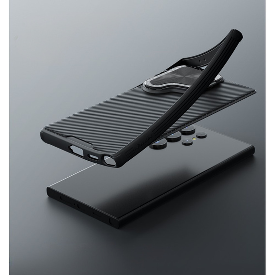 Husa pentru Samsung Galaxy S24 Ultra, blindată Nillkin, CamShield Prop, negru