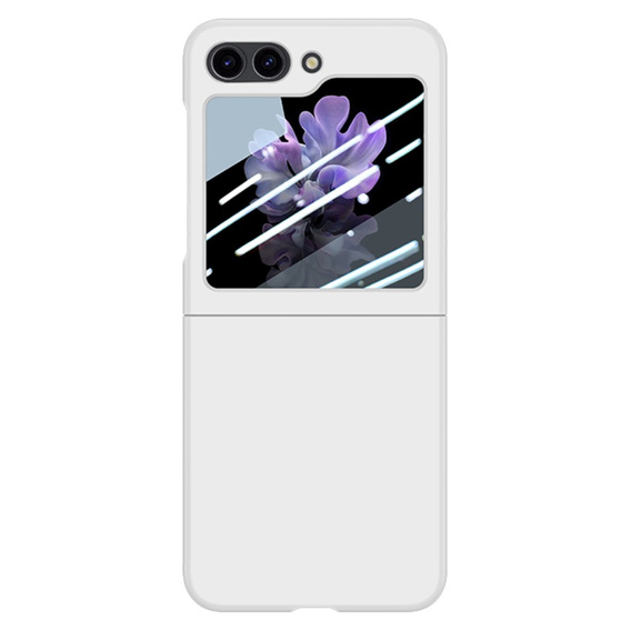Husă pentru Samsung Galaxy Z Flip7 FE / Z Flip6, PC Case, alb