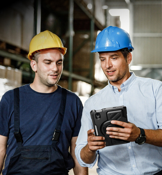 Husă Dexnor 360° cu curea și suport pentru stylus pentru iPad mini 8.3" 2021 (Gen. 6) / iPad mini 8.3" 2024 (Gen. 7)