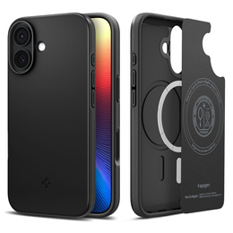 Carcasă Spigen pentru iPhone 17, Thin Fit Mag MagSafe, negru