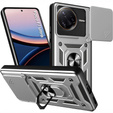 Husă blindată pentru Xiaomi Poco F7 Ultra, CamShield Slide, de argint