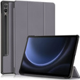 Husă pentru Samsung Galaxy Tab S9 FE+ Plus, Smartcase cu spațiu pentru stylus, gri