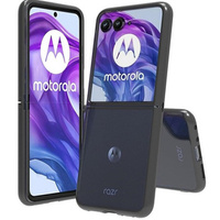 Huse pentru Motorola Razr 50 Ultra, Fusion Hybrid, transparent / negru