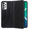 Husa cu clapetă pentru Samsung Galaxy A33 5G, Split Leather, albastru