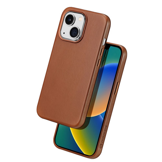 Huse pentru iPhone 14, Dux Ducis Max Naples, maro