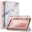 Huse pentru Samsung Galaxy Tab S6 Lite, Suritch Full Body Marble, roz