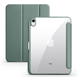 Husă pentru iPad 10.9 2022 10 Gen, Smartcase Hybrid, cu spațiu pentru stylus, verde închis