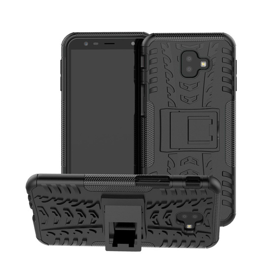 Huse pentru Samsung Galaxy J6+ Plus, Tire Armor, negru