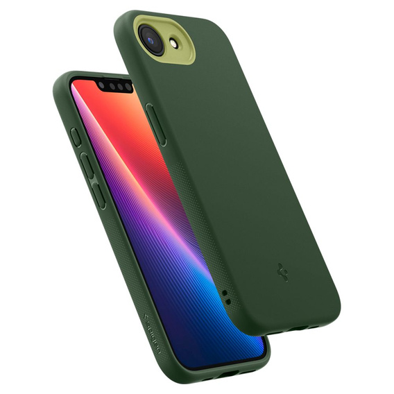 Carcasă Spigen pentru iPhone 16E, Nano Pop MagSafe, verde + sticlă temperată 9H
