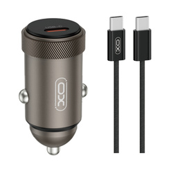 Încărcător auto XO CC70 cu cablu USB-C, 30 W PD