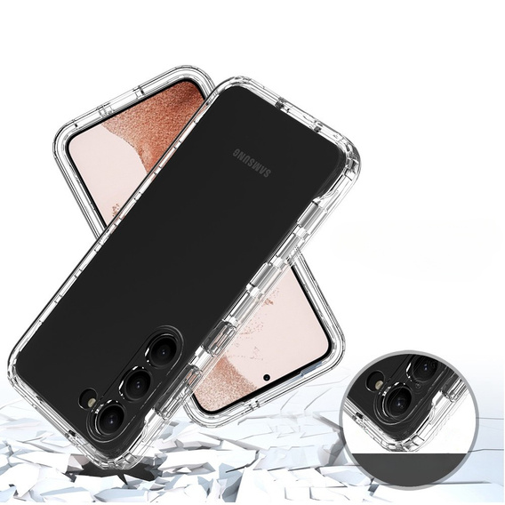 Carcasă pentru Samsung Galaxy S23, Shockproof, cu folie, transparentă