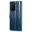 Carcasă flip CASEME pentru Samsung Galaxy Note 20 Ultra, Waxy Textured, albastru