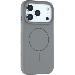 Manșon din silicon pentru iPhone 17 Pro, pentru MagSafe, antișoc, gri