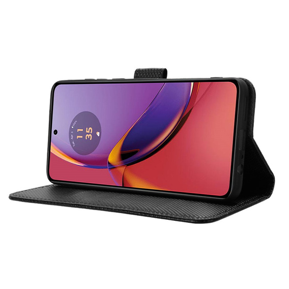 Husă flip pentru Motorola Moto G84 5G, Smart Magnet, negru