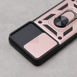 Husă blindată pentru Motorola Moto G84 5G, CamShield Slide, roz rose gold