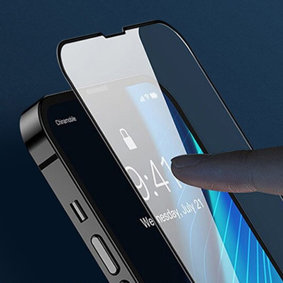 Sticlă călită 3D pentru iPhone 14 Plus, negru