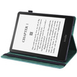 Husă cu clapetă pentru Amazon Kindle Paperwhite 5 (2021), flower, albastru