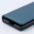 Husă pentru Samsung Galaxy Z Fold 5 5G, ERBORD Glossy Litchi, portofel cu clapetă, verde