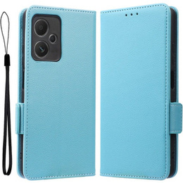 Cu clapetă pentru Xiaomi Redmi Note 12 5G / POCO X5 5G, Wallet Litchi Magnet, albastru