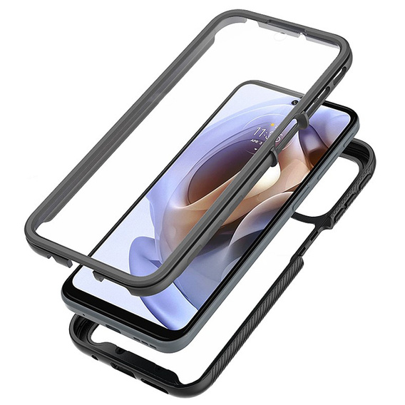 Carcasă pentru Motorola Moto G51 5G, Shockproof, cu folie, albastru