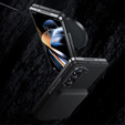 Carcasa BENKS Kevlar pentru Samsung Galaxy Z Fold5 5G, pentru MagSafe, Carbon Fiber, negru