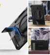 Husă blindată pentru Samsung Galaxy Tab S10 Lite / S10 FE / S9 FE / Tab S9, Dexnor Full Body, negru