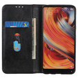 Husa cu clapetă pentru Google Pixel 8A, Split Leather, negru