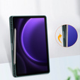 Husă pentru Samsung Galaxy Tab S10 Lite / S10 FE / S9 FE, Smartcase Hybrid, cu spațiu pentru stylus, verde închis