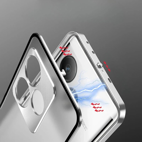 Carcasă pentru Realme GT 6 / 6T, Frame Case, de argint