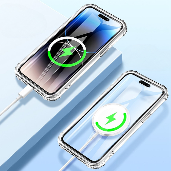 Carcasă pentru iPhone 14 Pro, Shockproof, cu folie, transparentă