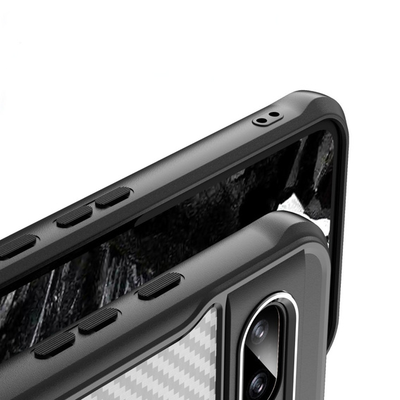 Husă pentru Google Pixel 8A, Fusion Hybrid Carbon, pentru MagSafe, negru