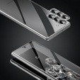 Husa pentru Samsung Galaxy S23 Plus, Magnetic Dual Glass, de argint