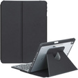 Husă pentru tastatură pentru iPad 11" 2025 A16 (11 gen.) / iPad 10.9" 2022 (10 gen.), Rotary 360° Leather, negru
