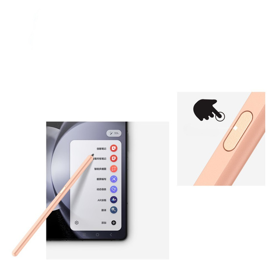 Stylus Touch Screen Pen pentru Samsung Galaxy Z Fold5 5G / Z Fold6 5G, roz