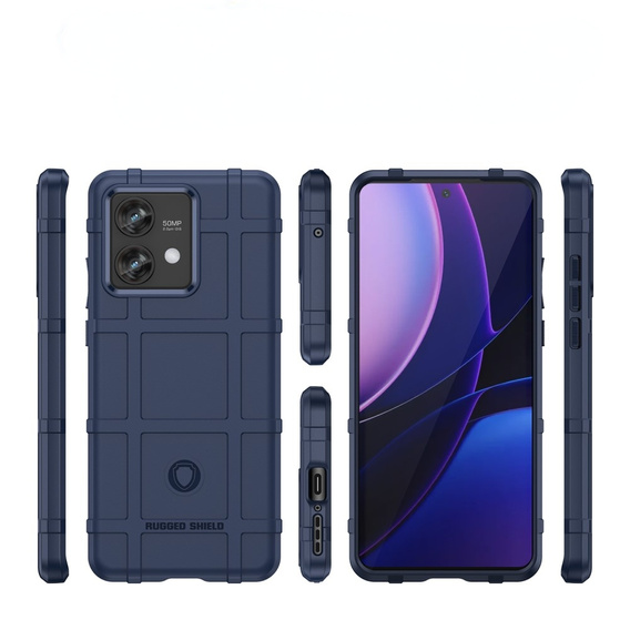 Huse pentru Motorola Edge 40 Neo, Rugged Shield, albastru