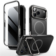 Carcasă Supcase pentru iPhone 17 Pro Max, IBLSN Ares Fip Magsafe, negru