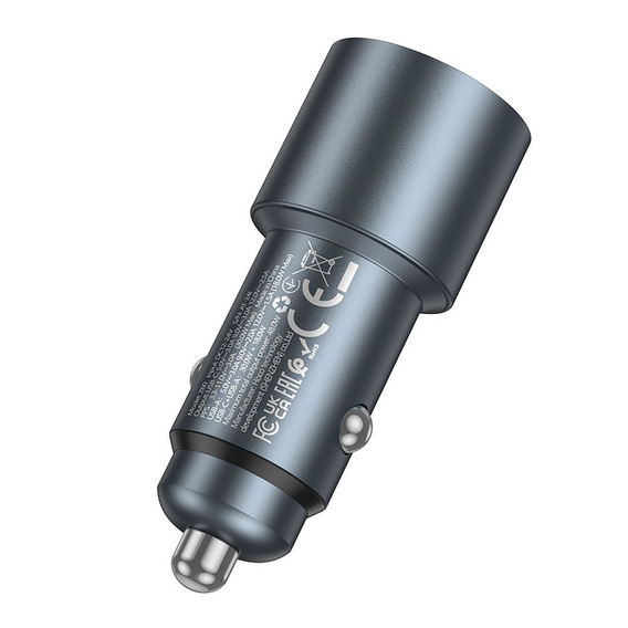 Încărcător auto Hoco Z60 cu două porturi și încărcare rapidă de 48 W