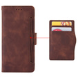Cu clapetă pentru Samsung Galaxy A16, Card Slot, maro