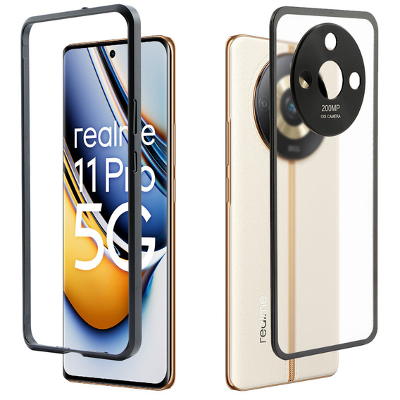 Carcasă pentru Realme 11 Pro 5G / Pro+ 5G, Frame Case, negru