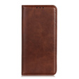Husa cu clapetă pentru Samsung Galaxy M51, Split Leather, maro