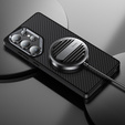 Carcasa BENKS Kevlar pentru Samsung Galaxy S25+ Plus, pentru MagSafe, Carbon Fiber, negru