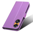 Cu clapetă pentru Oppo Reno8 T 4G, Wallet Smart Magnet, violet