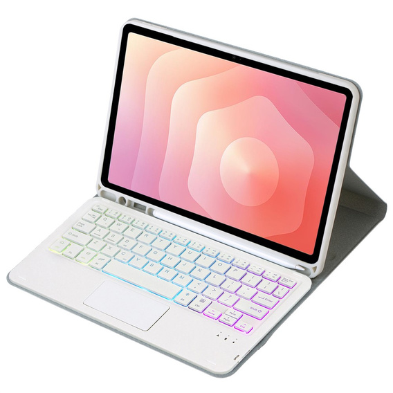 Husă cu tastatură Bluetooth iluminată și touchpad pentru Samsung Galaxy Tab S11