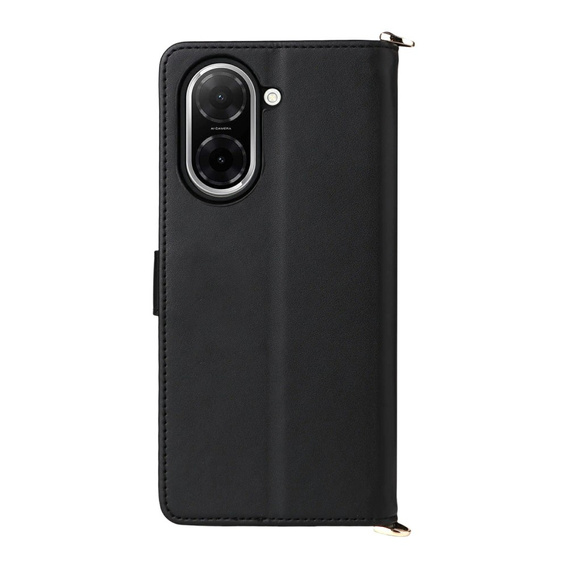 Carcasă cu clapetă pentru Xiaomi Redmi A5, Crossbody Leather Wallet, negru