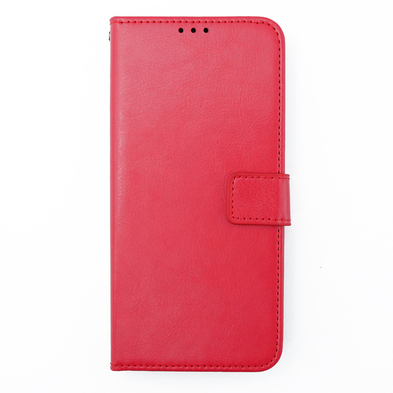 Cu clapetă pentru Motorola Moto G54 5G, Crazy Horse Wallet, roșu