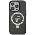 Suport pentru inel Karl Lagerfeld Husa MagSafe Karl & Choupette pentru iPhone 15 Pro